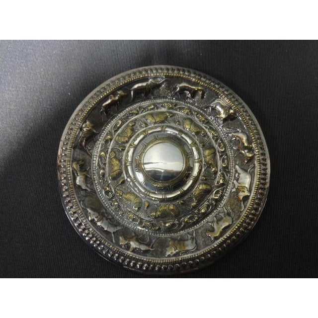 Top Quality 19th Century Indian Silver Gilt Plate For Sale - Image 5 of 5