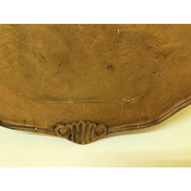 Wood 28" Vintage French Provincial Carved Wood Display Plaque or Lavabo Backing For Sale - Image 7 of 15