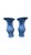Each vase bears an underglaze-blue four-character apocryphal Chenghua mark to the underside, a mark used on later Chinese...