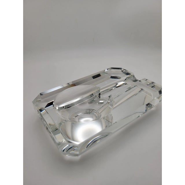 Glass 1970s Thompson Clear/Mirrored Cigar Ashtray For Sale - Image 7 of 11