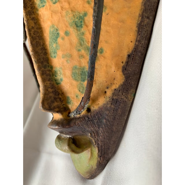 Alvino Bagni Alvino Bagni Italian Pottery Tribal Mask Wall Sculpture For Sale - Image 4 of 13