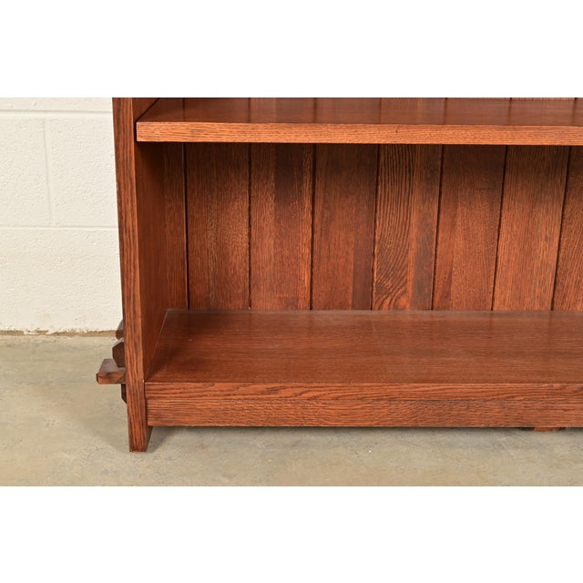 Brown Stickley Mission Oak Arts & Crafts Bookcase For Sale - Image 8 of 14