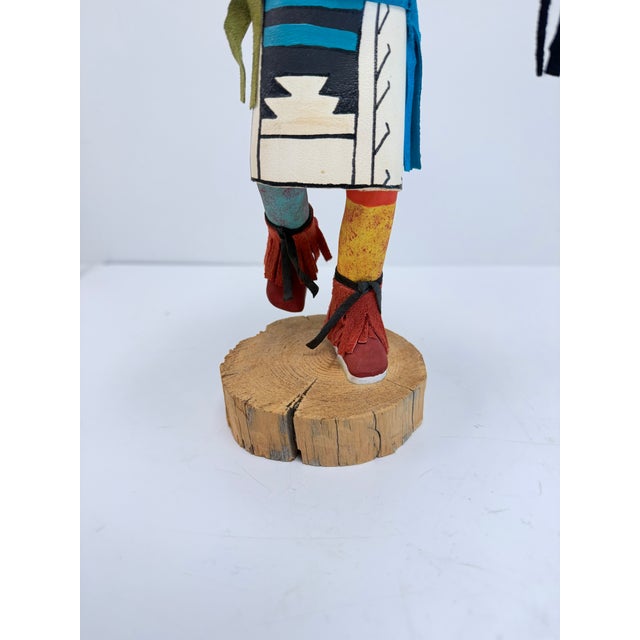 Textile Vintage Antelope Hopi Kachina Doll Signed f.g., 12.5" Tall For Sale - Image 7 of 9