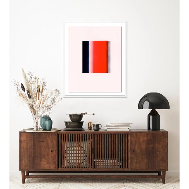 Contemporary Color Form C by David Grey, Art Print in White Frame, Medium For Sale - Image 3 of 4