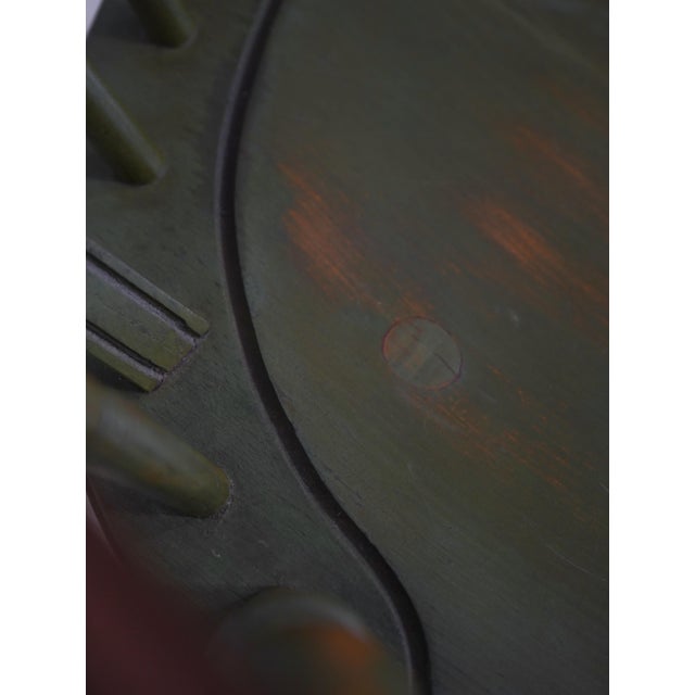 Bench Made Green Painted Loop Back Windsor Armchair For Sale - Image 9 of 18