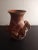 This is a GORGEOUS RARE Peruvian Quinua 7" Clay Harvest Peacock Vase. Procured at auction BOX 28