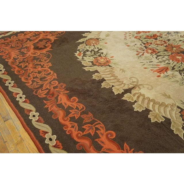 1930s American Hooked Rug ( 11' 9" x 15' - 358 x 458 ) For Sale In New York - Image 6 of 6