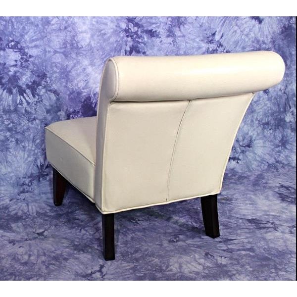 MidCentury Genuine Leather Slipper Lounge Chair Chairish