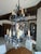 Vintage Wrought Iron and Crystal Chandelier by Ashore Lighting For Sale - Image 4 of 17