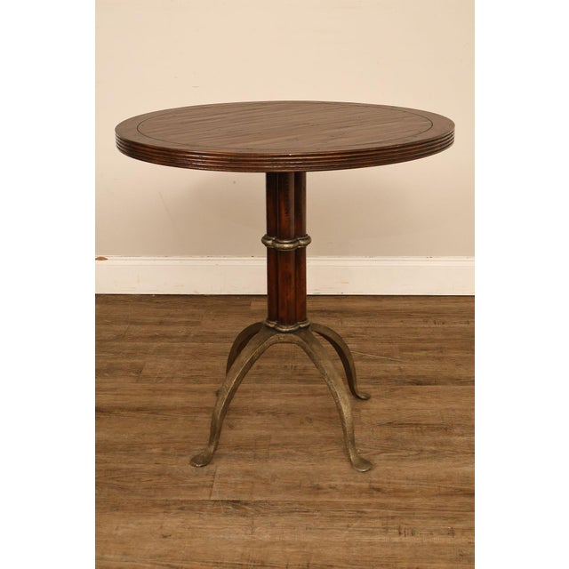 Theodore Alexander Pair Of Round L'Usine Bistro Accent Tables For Sale - Image 14 of 18