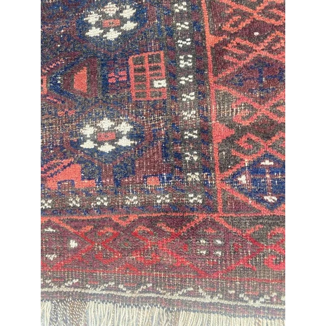 Antique Turkmen Baluch Rug For Sale - Image 10 of 18