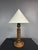Brutalist French Wood Turned Table Lamp by Charles Dudouyt, 1940s For Sale - Image 9 of 9