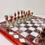 1950s Vintage Frank Lloyd Wright Arts & Crafts Boho Chic Stained Glass Chess Set - Set of 33, Atrributed For Sale - Image 16 of 18