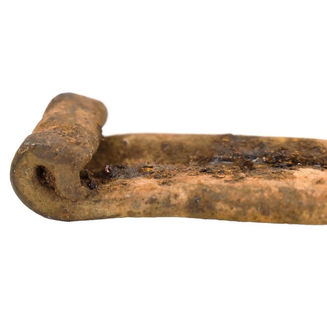 Early 20th Century Zulu Iron Spoon South Africa 17 inch For Sale - Image 4 of 7