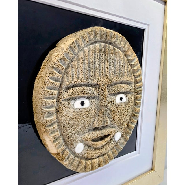 John “Boy” Weyiouanna Inupiat Whale Bone “Sun Face” Sculpture – Shishmaref, Alaska For Sale In Dallas - Image 6 of 11