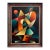 1960s Ratz Mid Century Modern Geometric Abstract Oil Painting For Sale