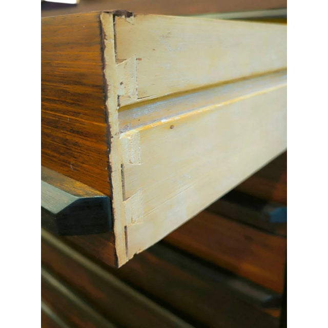 Chest of Drawers with Dressing Table in Zebrano Wood, Italy, 1960s For Sale - Image 11 of 18