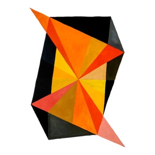 “Spectrum Warm” Abstract Oil Painting by Mary Alice Copp For Sale