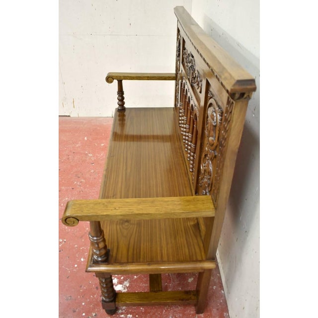 Neo-Renaissance Style Bench For Sale - Image 4 of 5
