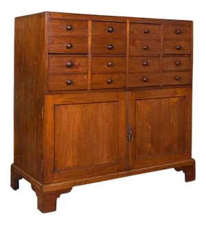 1850s Antique Victorian English Walnut Butler's Cabinet