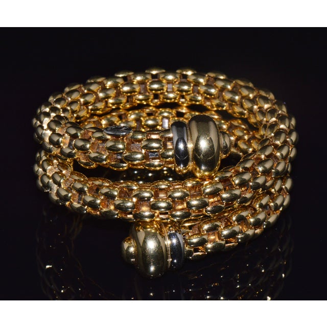Vintage Fope Flex’it Double Wrap Bangle Bracelet in 18k Yellow & White Gold For Sale - Image 13 of 18