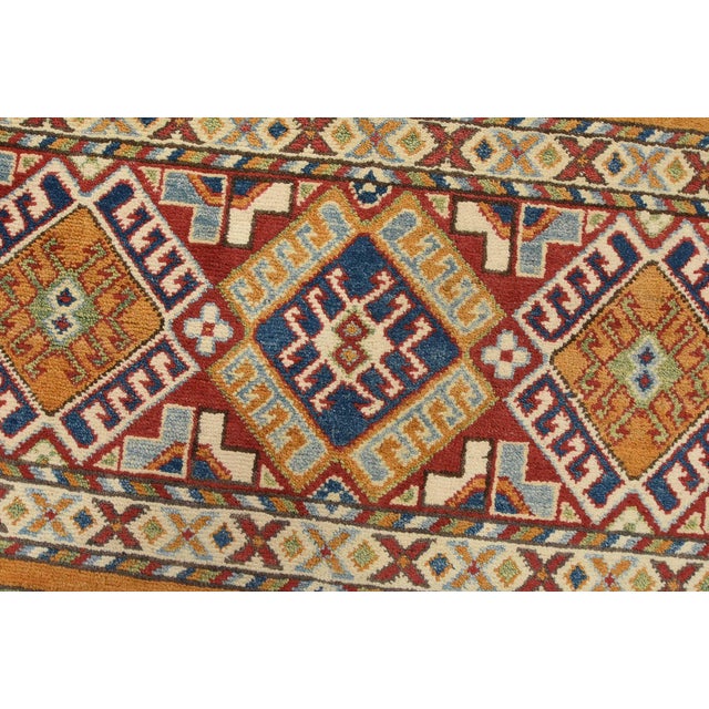 Textile Khorjin Runner 2’8” X 6’5” Multicolor Wool Tribal Hand-Knotted Oriental Rug For Sale - Image 7 of 11
