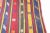 Textile Turkish Kilim With Bright Tone of Color - Cicim Kilim With Stripe Design For Sale - Image 7 of 12