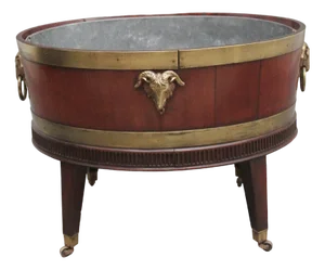 Early 19th Century Mahogany and Brass Bound Wine Cooler, 1800s