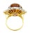 1950s Vintage 11.36 Carat Opal and Rose Cut Diamond Halo Ring in 18k Gold Size 7 For Sale - Image 5 of 9