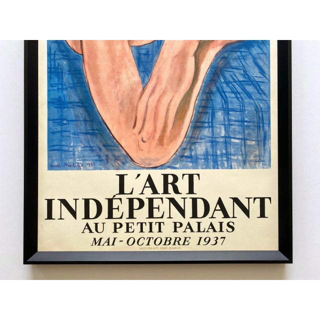 Art Deco Henri Matisse Vintage 1937 Mourlot Fine Art Lithograph Print Framed Landmark French Exhibition Poster " Le Reve " 1935 For Sale - Image 3 of 13