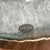 Large Blue Agate Geode Slice 11” Natural Crystal Slab Gold Edge For Sale - Image 4 of 12