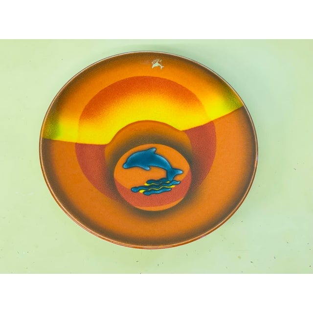 Vintage Limited Edition Hand Painted Poole Pottery of England Collector’s Plate For Sale - Image 10 of 10