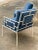 Metal Mr. Brown London Fitzroy Blue Chairs - a Pair For Sale - Image 7 of 10