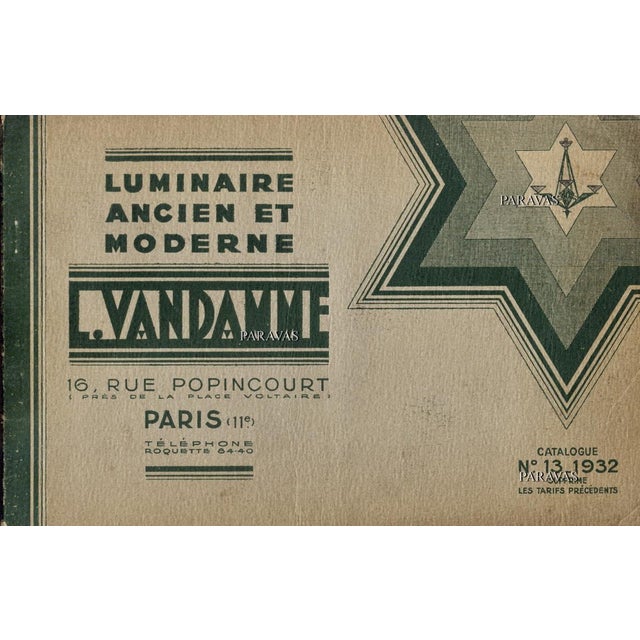French Art Deco Chandelier by Louis Vandamme - 1930s France For Sale - Image 12 of 13