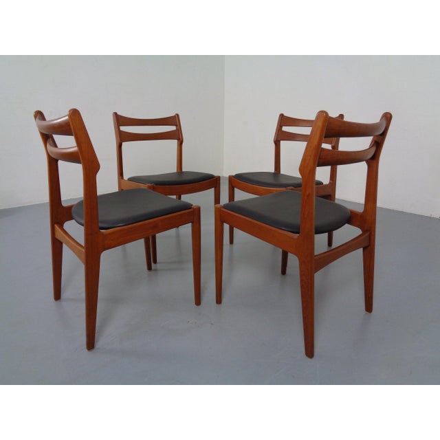 Mid-Century Modern Teak Dining Chairs from Vamo Sønderborg, Denmark, 1960s, Set of 4 For Sale - Image 3 of 18