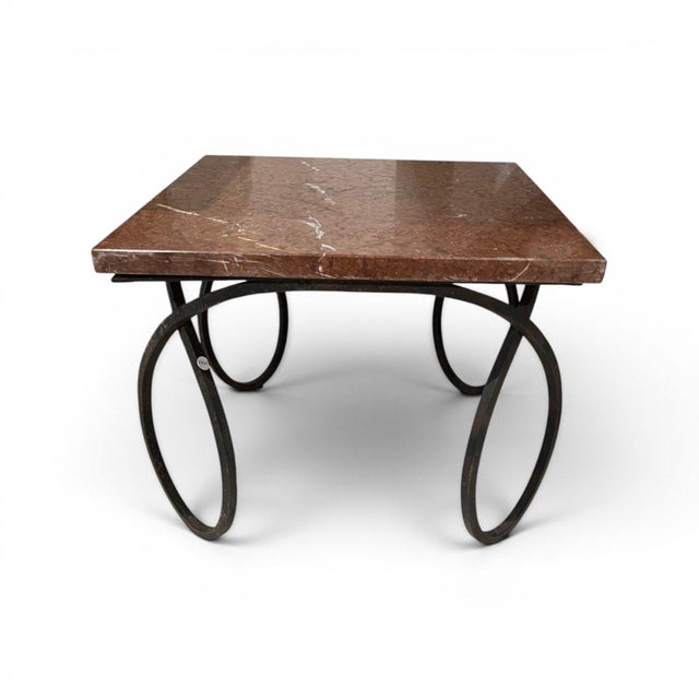 Early 20th Century Early 20th Century French Coffee Table With Marble Top For Sale - Image 5 of 5