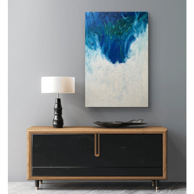 Abstract Matthew Izzo Oil Painting on Canvas, Titled Chill For Sale - Image 3 of 6