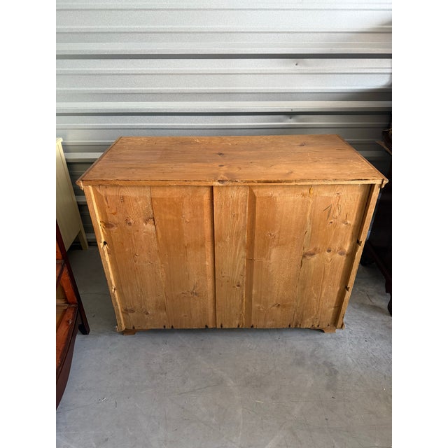 Antique Pine Three-Drawer Chest With Fluted Detailing For Sale - Image 9 of 12