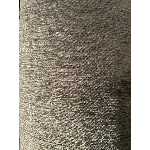 Pair of Lumbar Pillows With Gold Piping For Sale - Image 4 of 4