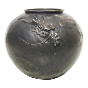 Antique Japanese Studio Bronze Vase