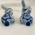 Andrea by Sadek blue and white salt and pepper shakers. Measurements for sitting bunny are 2” W x 3” D x 3.5” H. Laying...