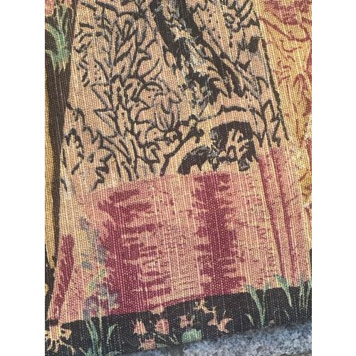 Vintage French Screen Printed by Hand Tapestry Vendanges, 1970s For Sale - Image 6 of 18
