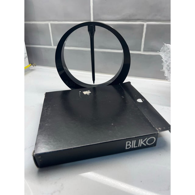 1970s 1970s Designer Writing Set With Magnetic Stand From Biliko in Black, Italy For Sale - Image 5 of 8