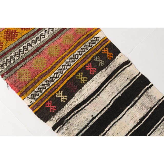 Kitchen Decor Vintage Kilim Runner For Sale - Image 10 of 10