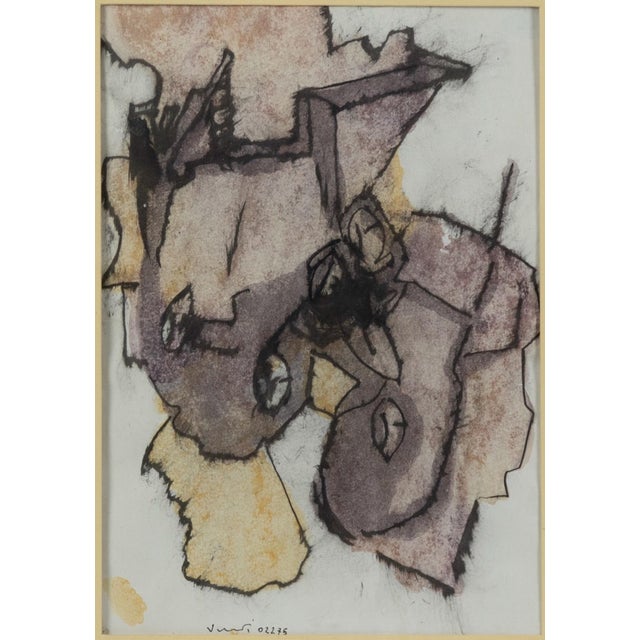 Towards the End of the Story, Original Ink and Watercolor Drawing, 1970s For Sale - Image 4 of 4