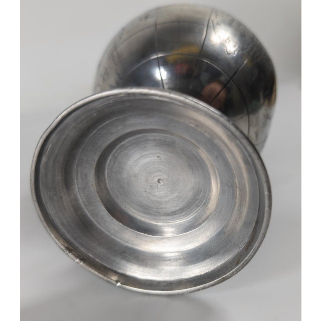 Early 20th Century Chinese Pewter Globe Form Tea Caddy For Sale - Image 18 of 18