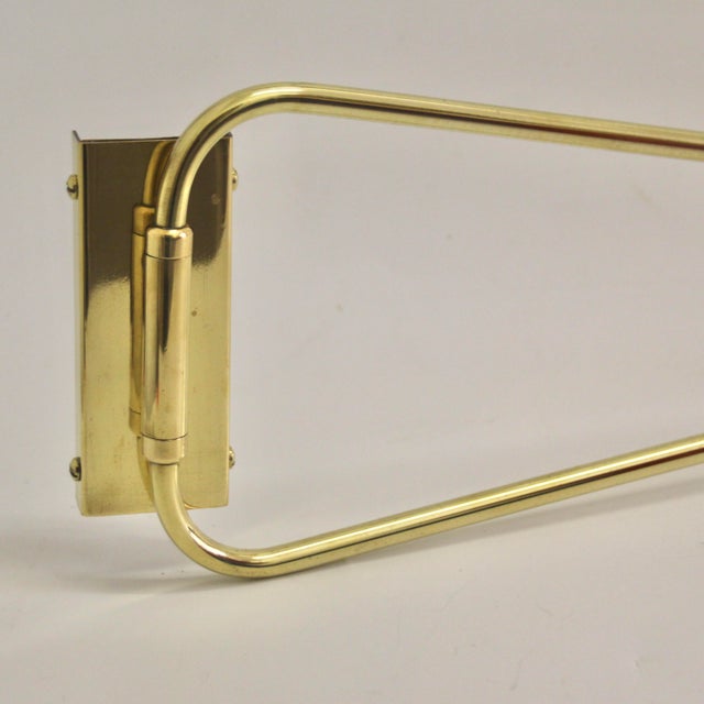French Swing Arm Wall Light by Rene Mathieu for Lunel, 1950s For Sale - Image 18 of 18