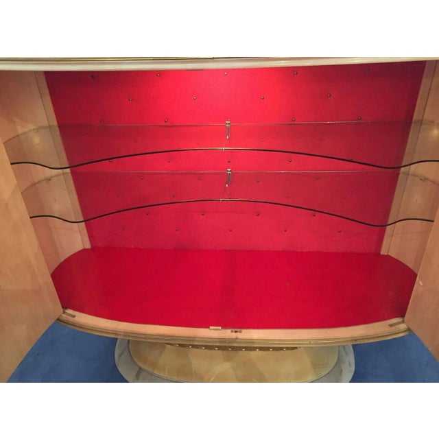Cream Italian Art Deco Bar Cabinet from Galleria Mobili d'Arte Cantù, 1950s For Sale - Image 8 of 11