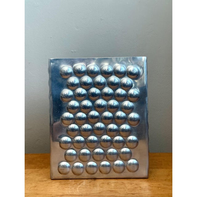 Vintage Modernist Aluminum Vase For Sale - Image 4 of 18