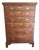 Important American Chippendale Figured Maple Tall Chest-of-Drawers Rhode Island, United States 1760-1780 For Sale